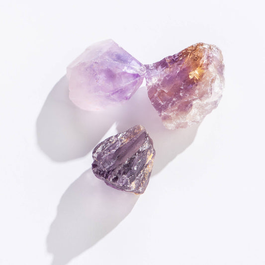Rough Amethyst Crystals - 36 pcs, 1"-2"