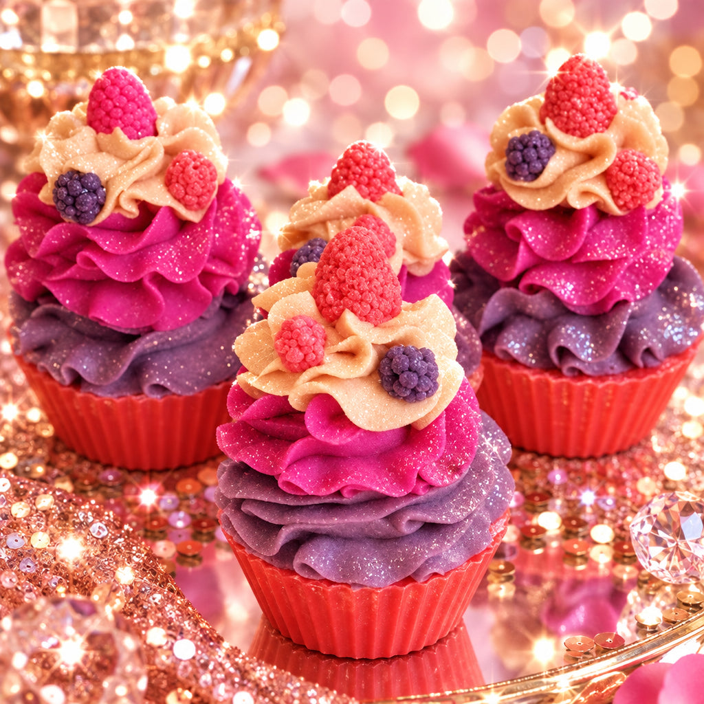 Black Raspberry-Vanilla Cupcake - 3D Luxe Soap