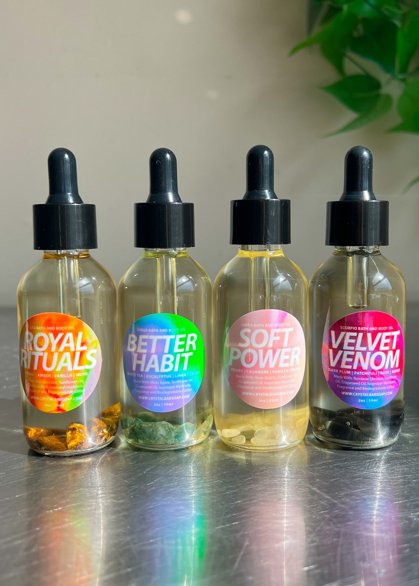 VELVET VENOM (Scorpio) - Crystal-Infused Bath Oil