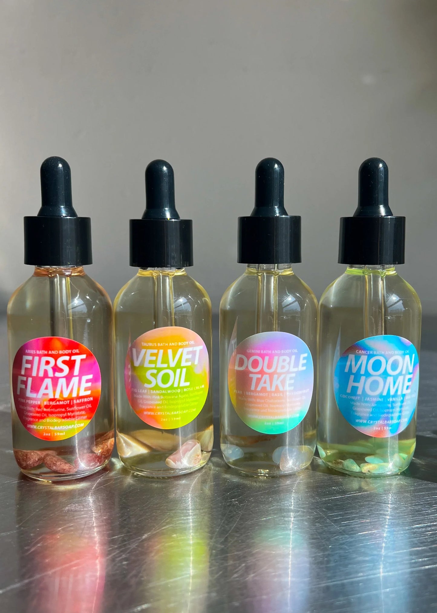 VELVET SOIL (Taurus) - Crystal-Infused Bath Oil