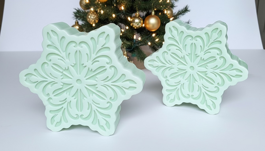 Elegant Snowflake - Artisan Soap Bar