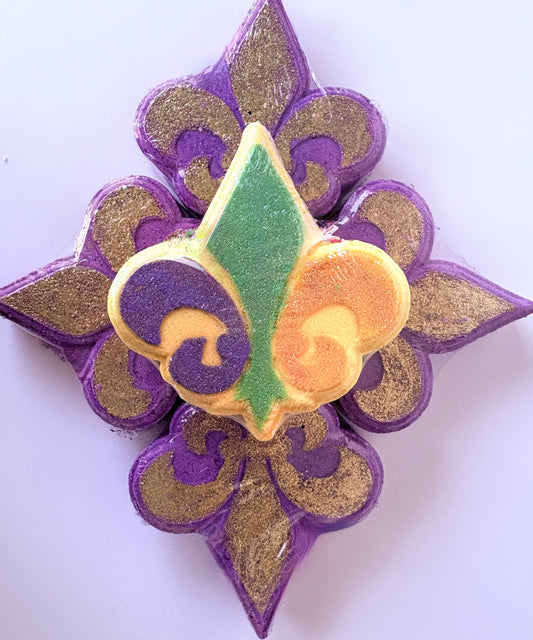 Fleur de Fizz Mardi Gras - Bath Bomb