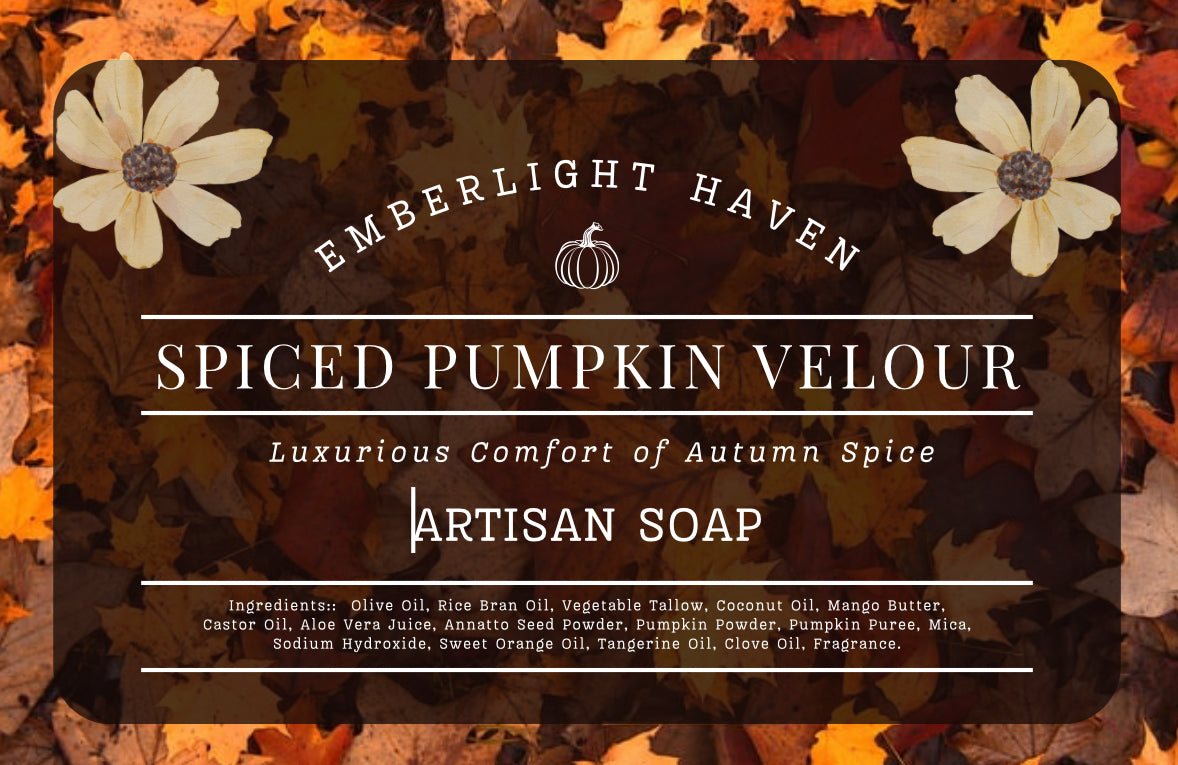 Spiced Pumpkin Velour - Artisan Soap Bar