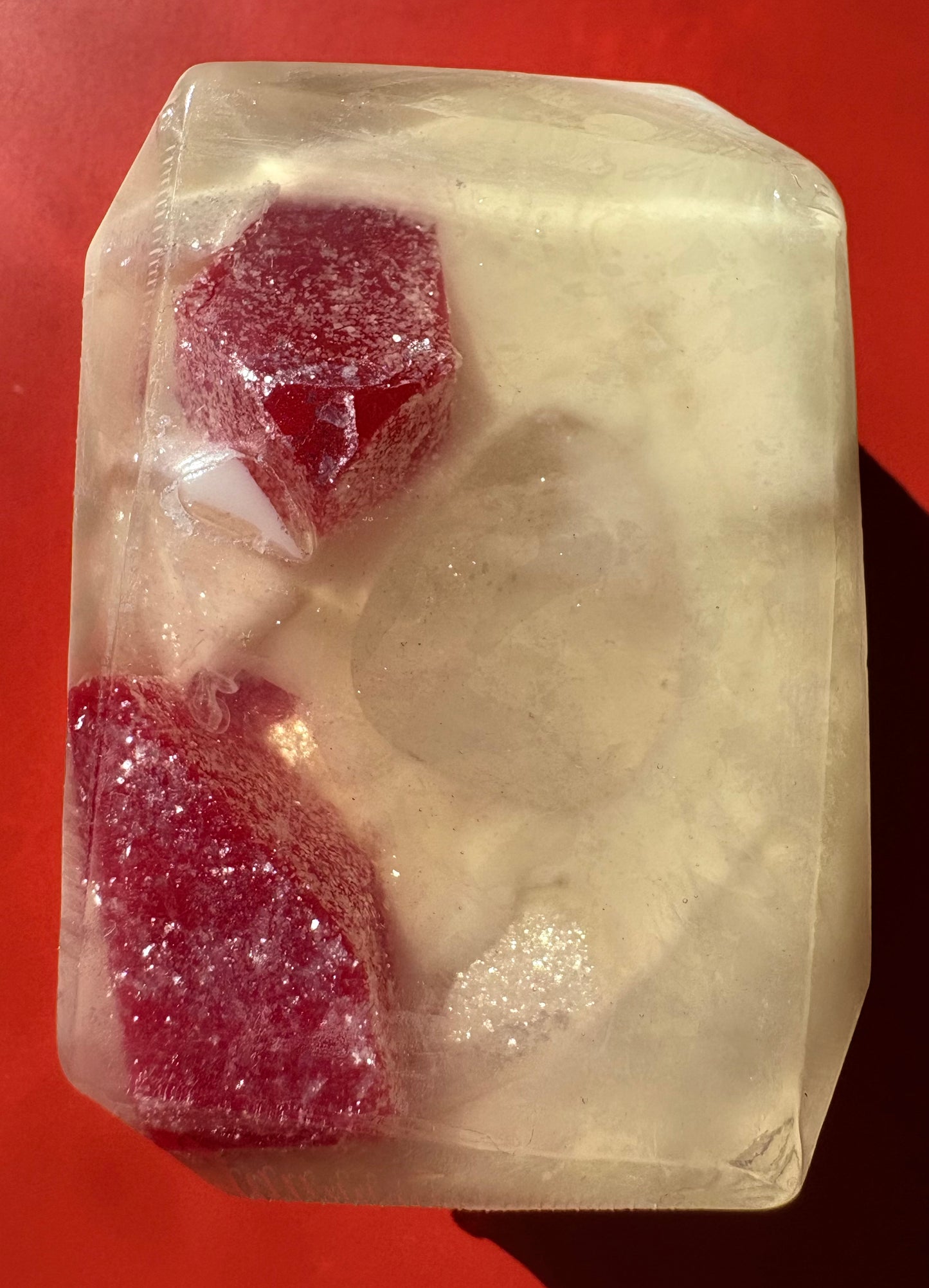 Candy Cane - Crystal-Infused Soap Bar