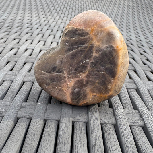 Black Moonstone Heart Bowl