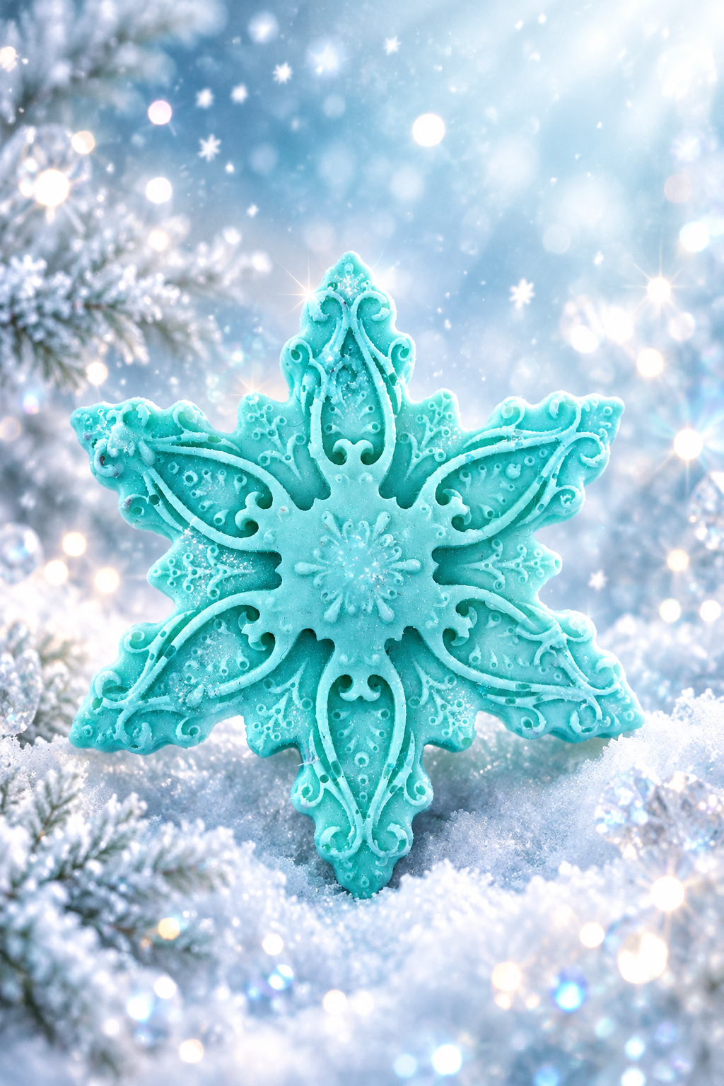 Blue Snowflake - 3D Luxe Soap