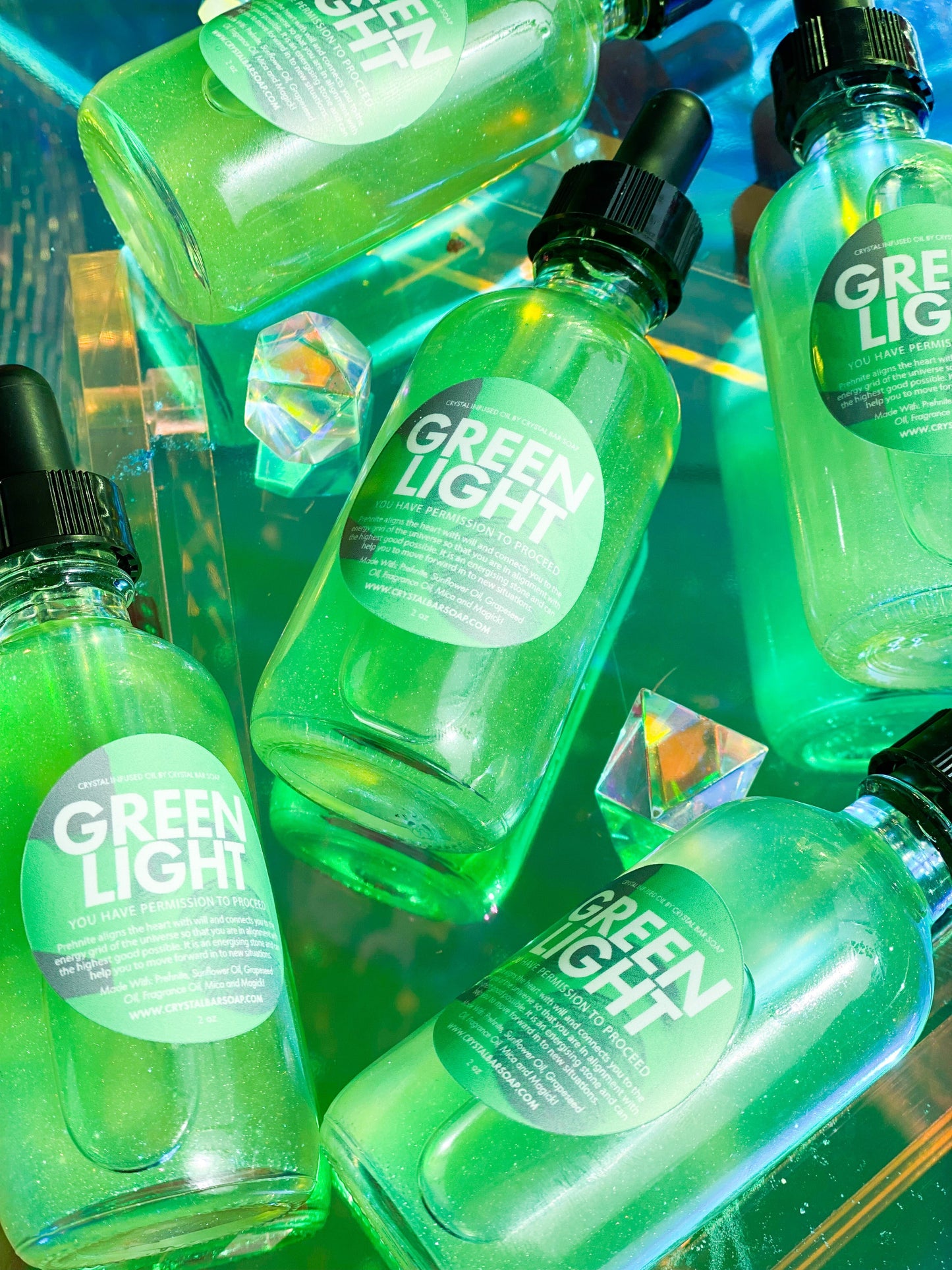 Green Light - Crystal-Infused Bath Oil