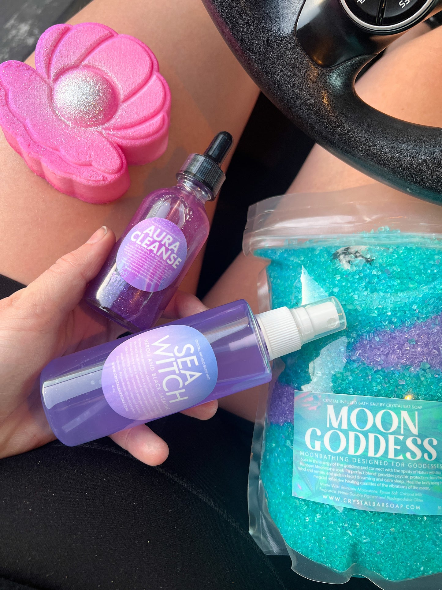 Aura Cleanse - Crystal-Infused Bath Oil