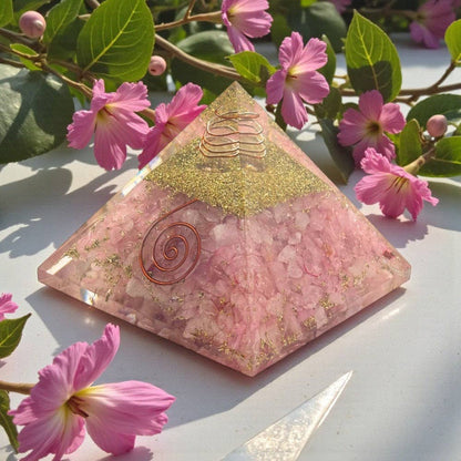 Orgone Pyramid - Rose Quartz