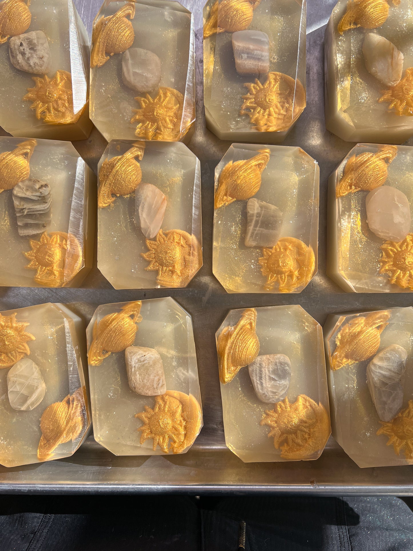 SATURN'S STONE (Capricorn) - Crystal-Infused Soap Bar