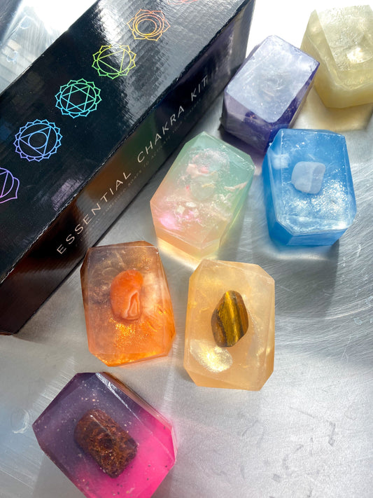 Restored Voice - Crystal-Infused Soap Bar (THROAT CHAKRA)