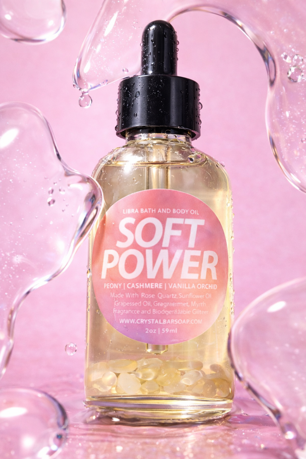 SOFT POWER (Libra) - Crystal-Infused Bath Oil