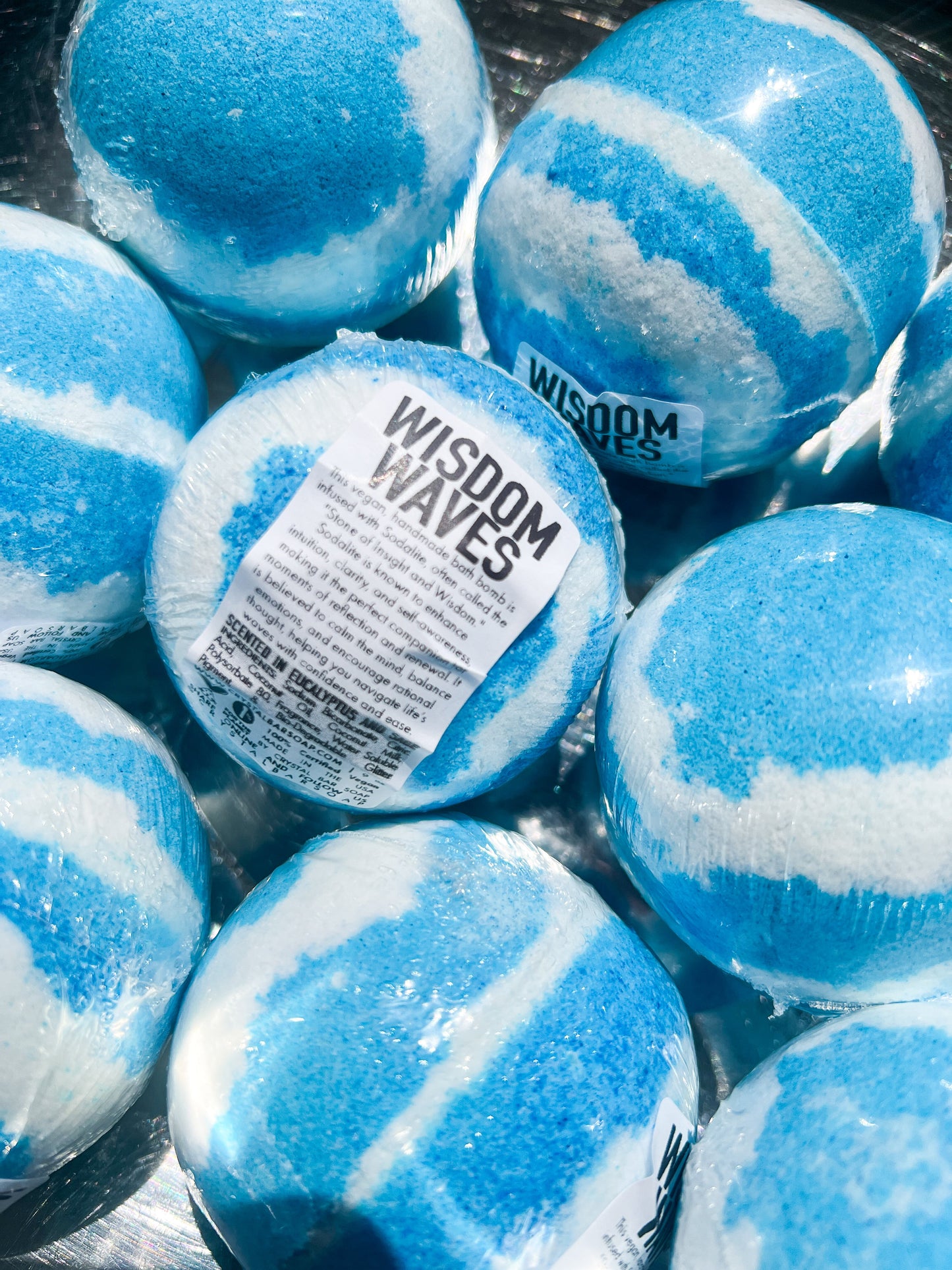 WISDOM WAVES - Crystal-Infused BathBomb