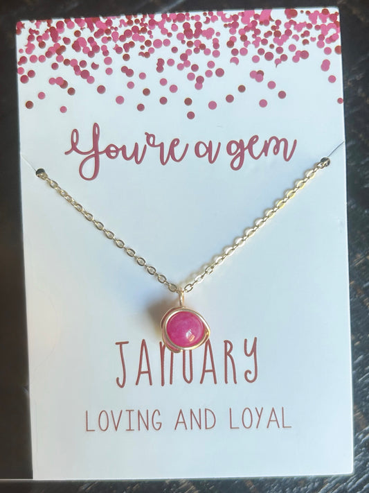 💎Gem Birthstone Necklaces