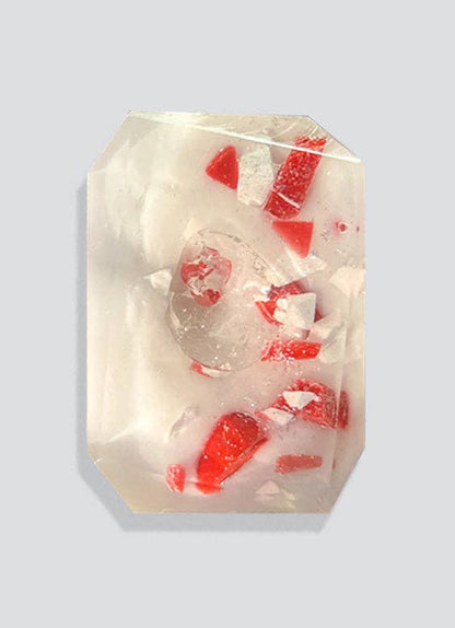 Candy Cane - Crystal-Infused Soap Bar