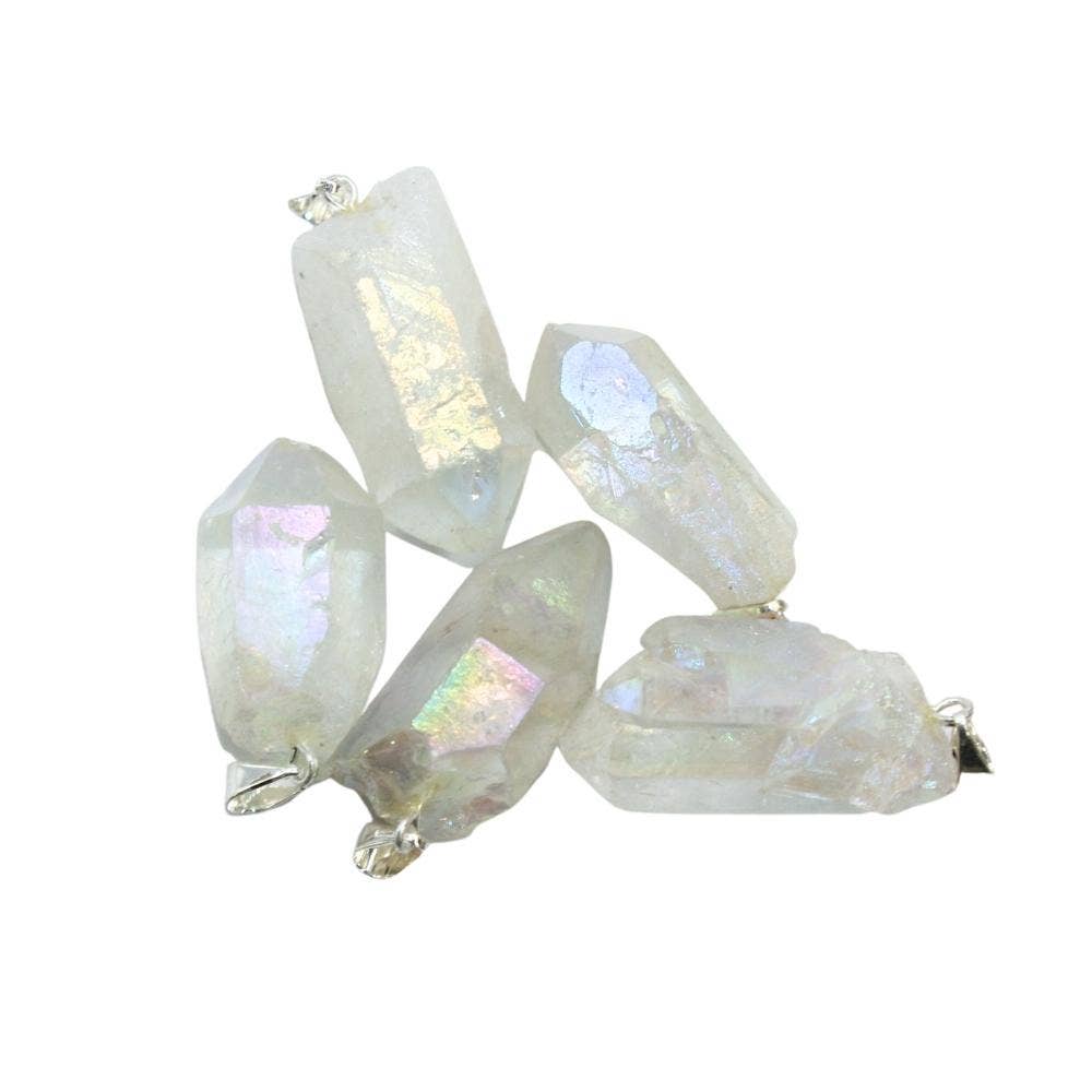Crystal Pendant - Clear Quartz Aura Point