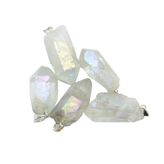Crystal Pendant - Clear Quartz Aura Point