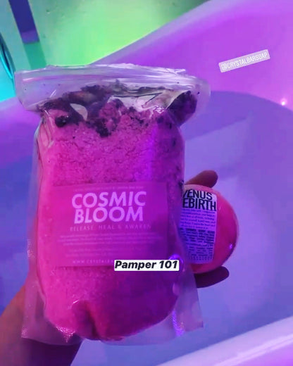 COSMIC BLOOM - Crystal-Infused Bath Salts