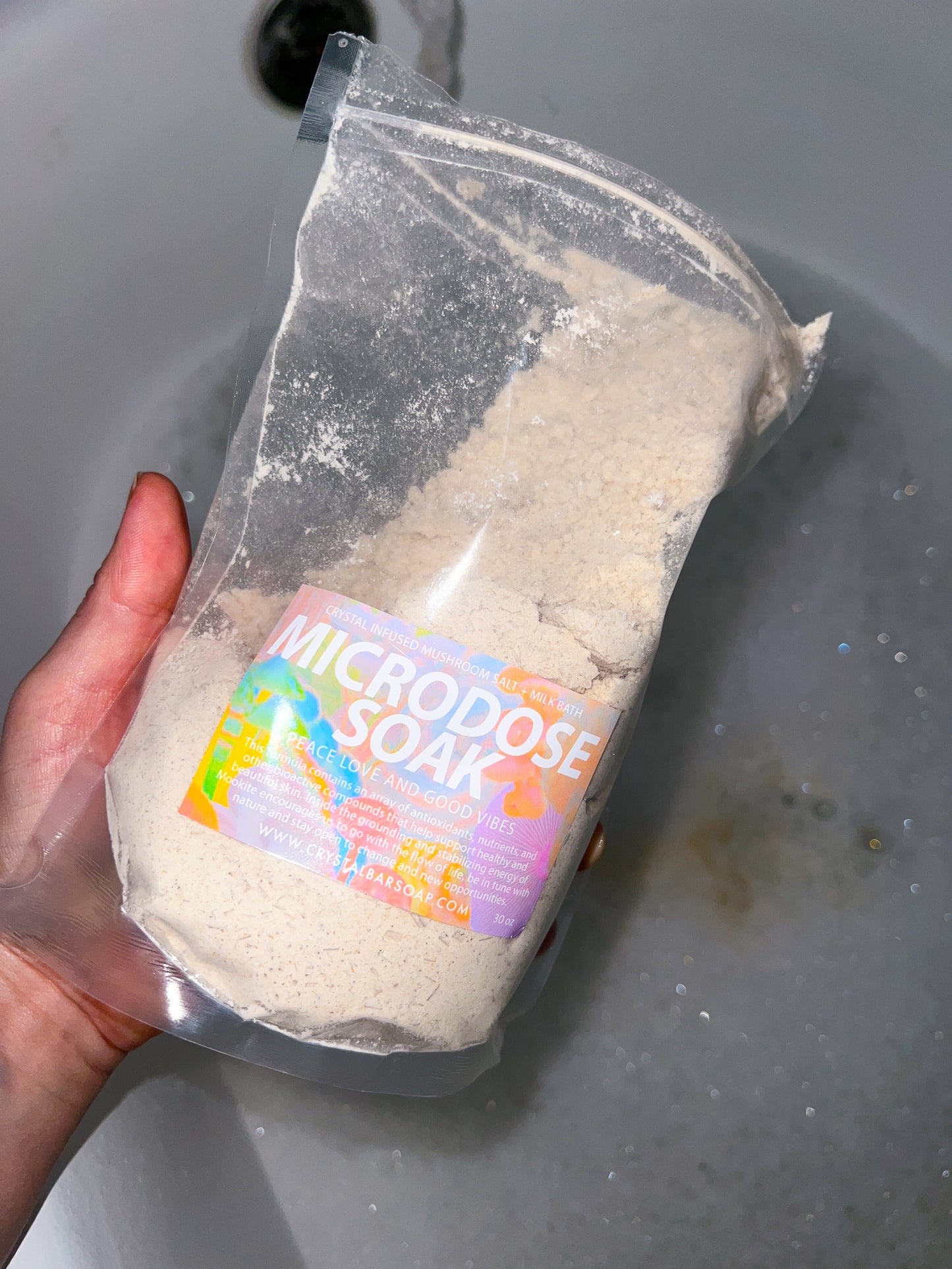 MICRODOSE MUSHROOM - Crystal-Infused Bath Soak