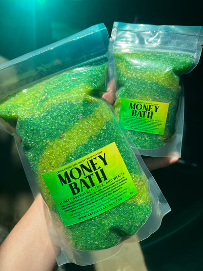 MONEY BATH - Crystal-Infused Bath Salts