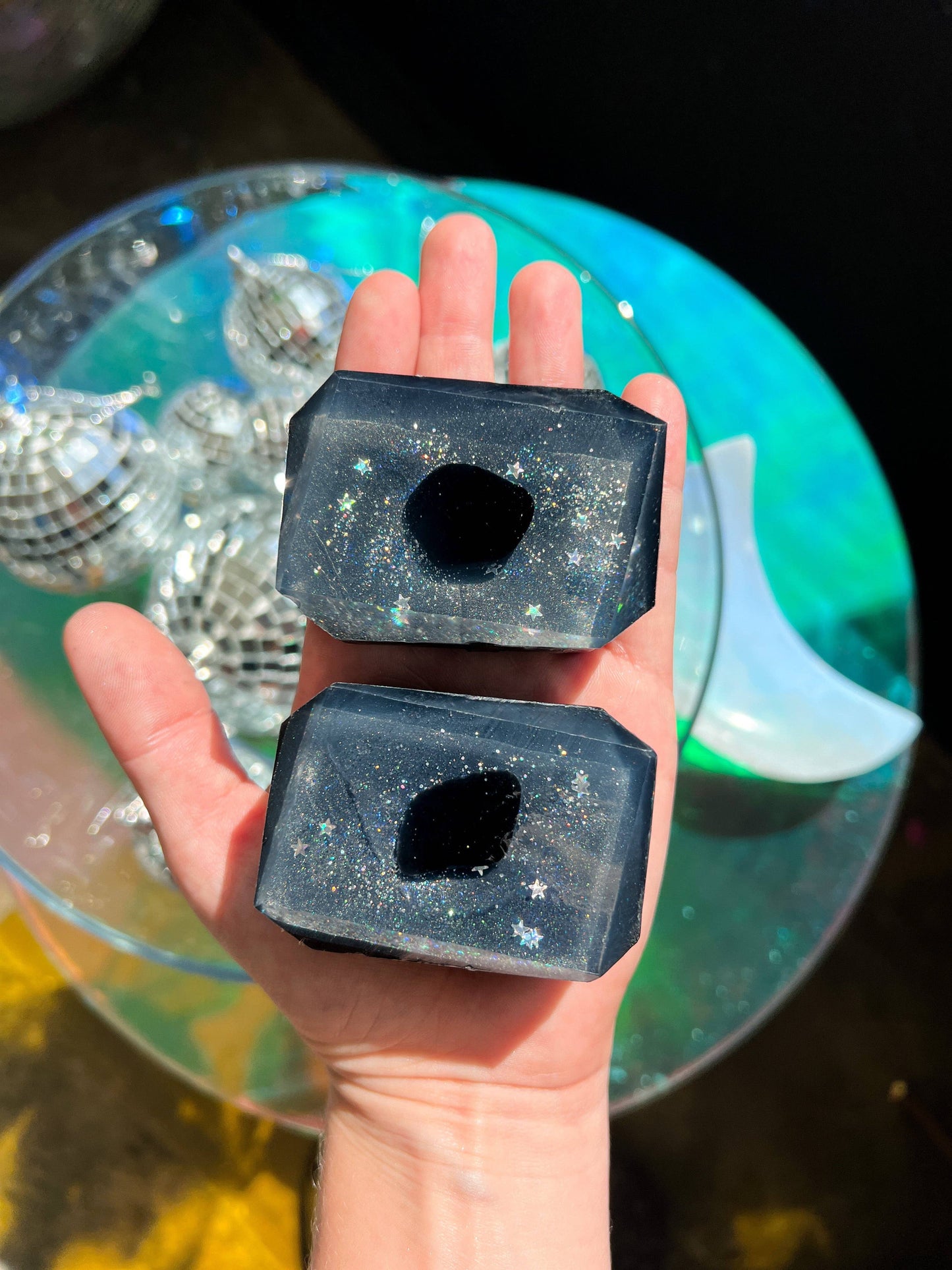 Cosmic Coal – Crystal-Infused Soap Bar