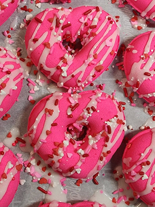 Valentine Heart Donut - Bath Bomb