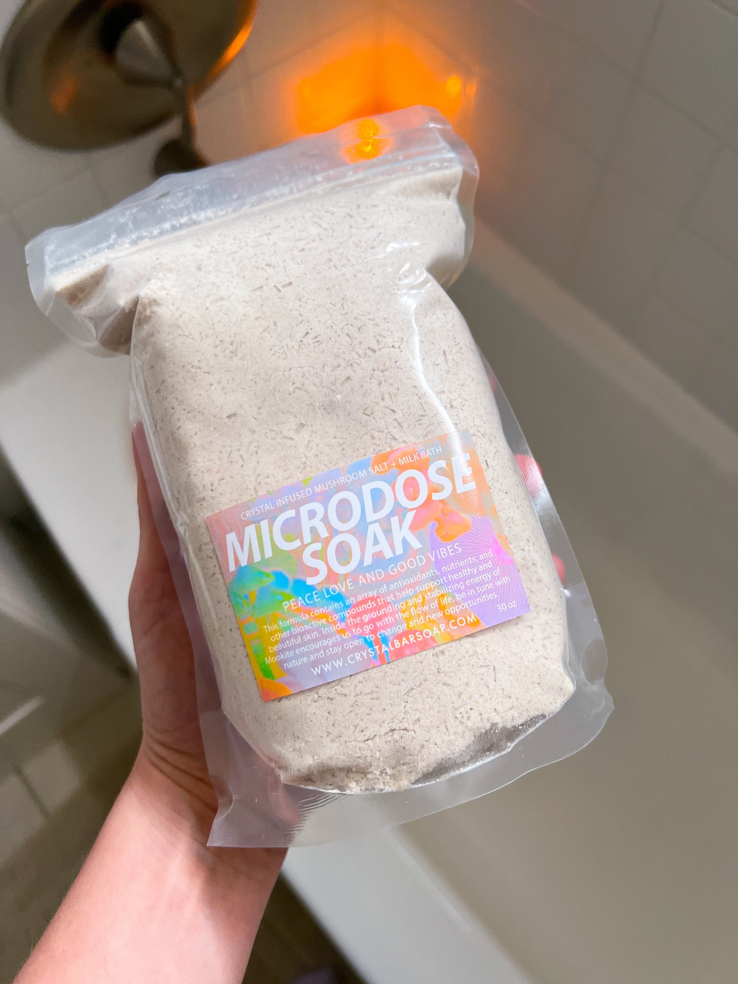 MICRODOSE MUSHROOM - Crystal-Infused Bath Soak