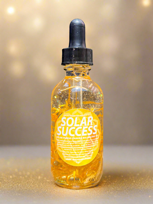 Solar Success - Bath & Body Oil - (Crystal-Infused - Solar Chakra Balancing)