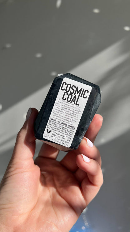 Cosmic Coal – Crystal-Infused Soap Bar
