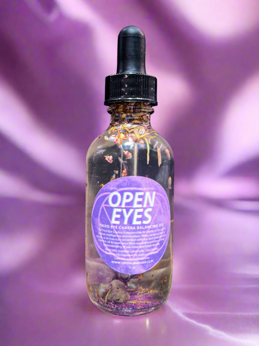 Open Eyes - Bath & Body Oil (Crystal-Infused - Ajna Chakra Balancing)