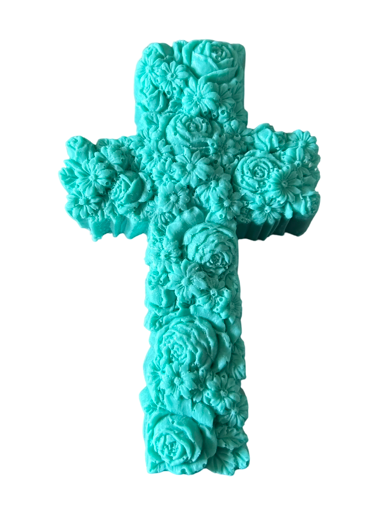 Floral Cross - Artisan Soap Bar