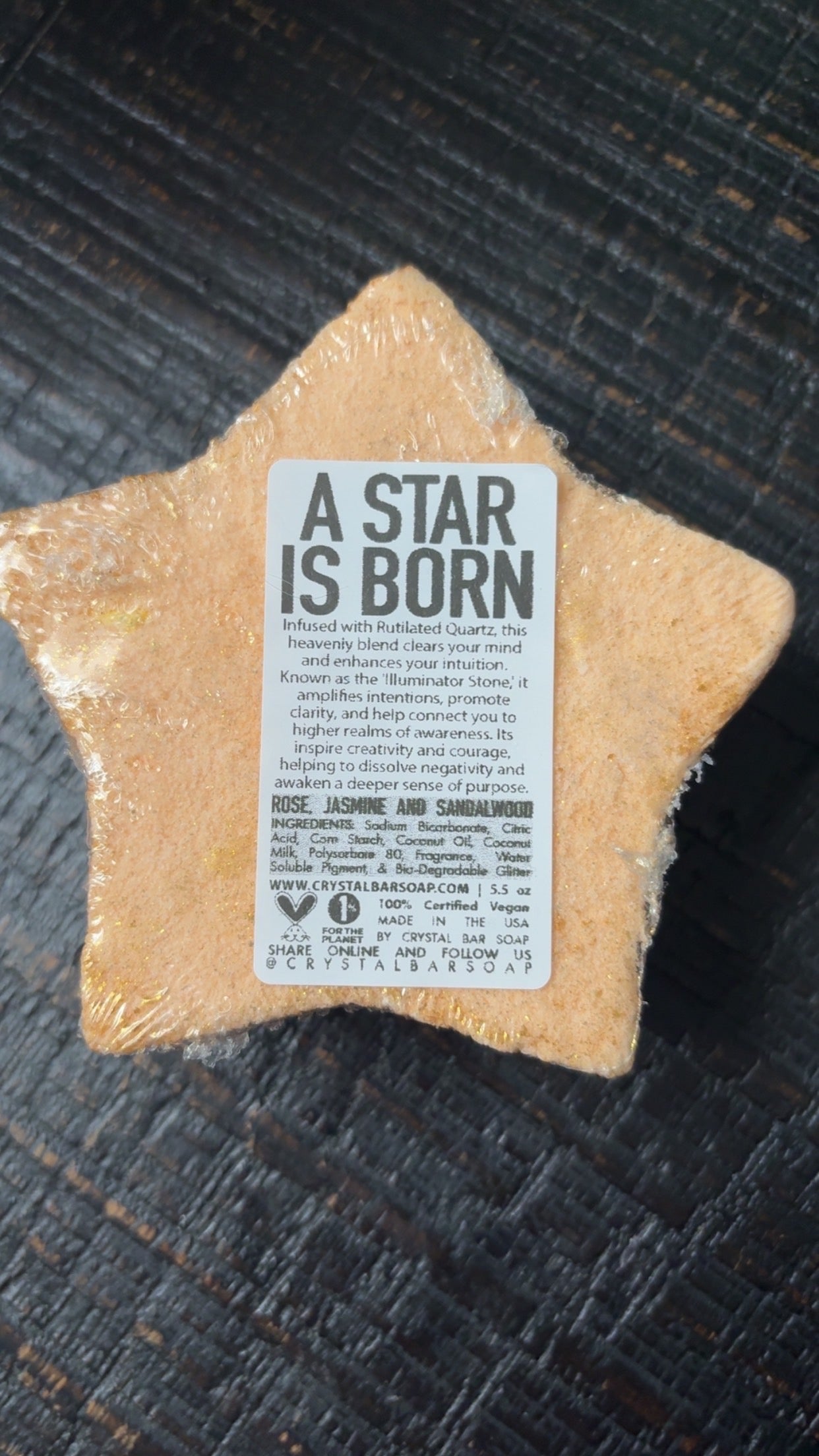 A Star Is Born - Bath Bomb (Hidden Crystal inside!)