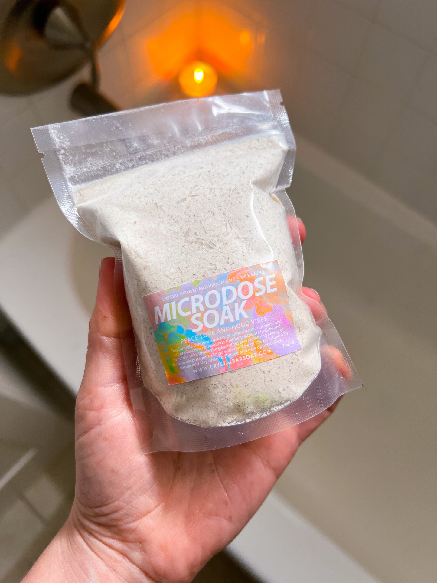 MICRODOSE MUSHROOM - Crystal-Infused Bath Soak