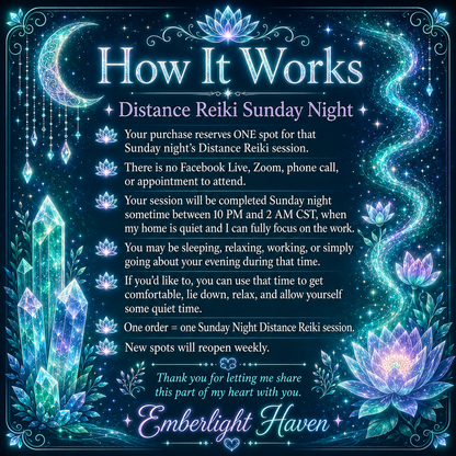Reiki Sunday Night with Emberlight Haven