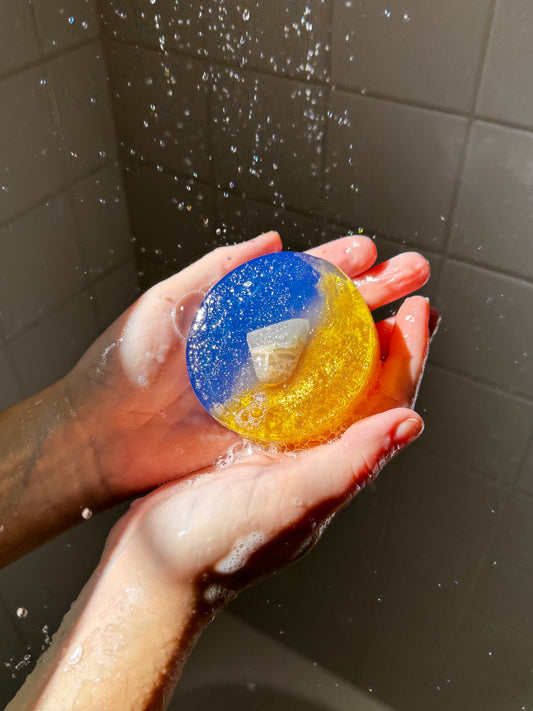 Waning Crescent - Crystal-Infused Soap Bar