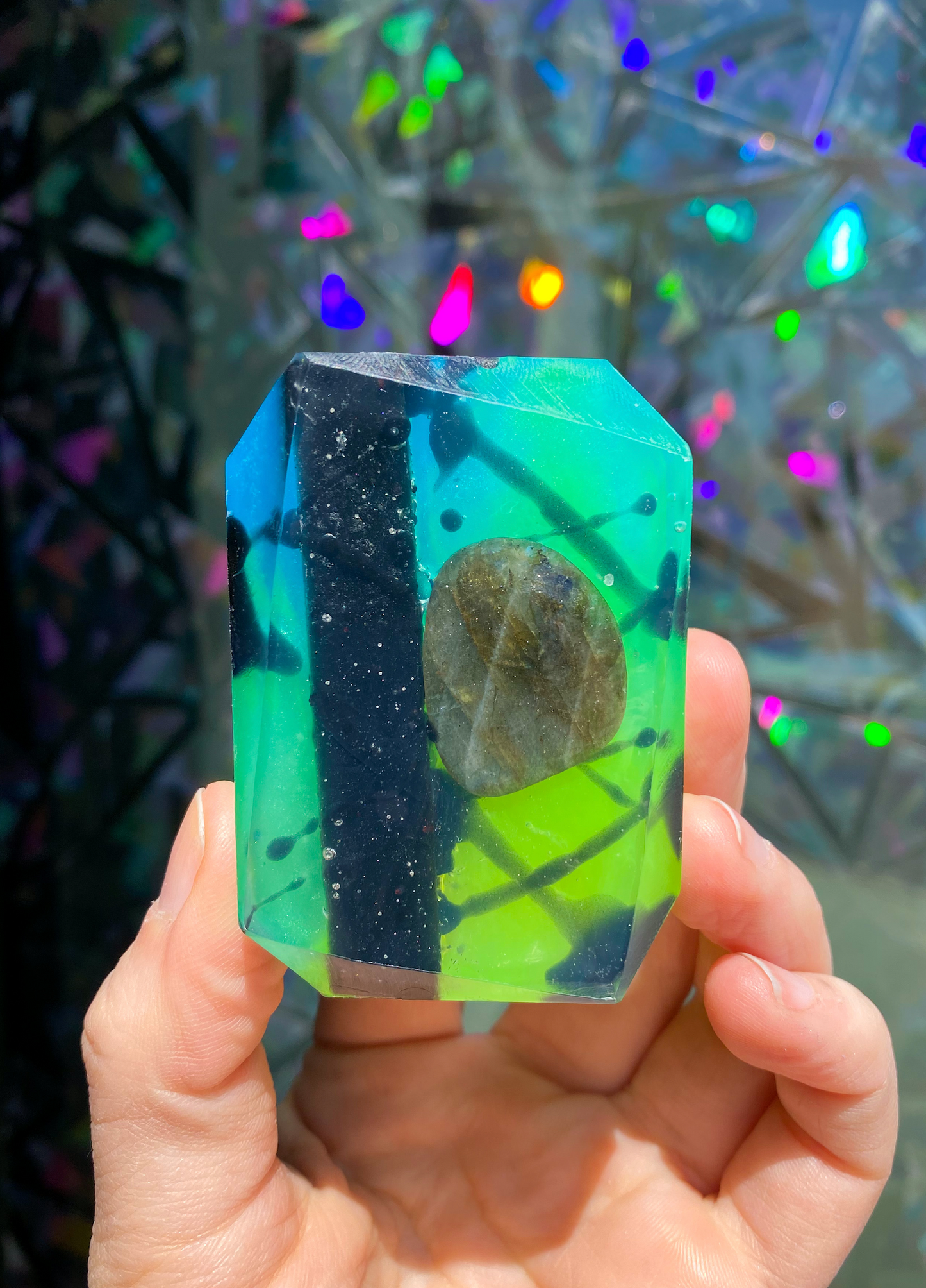 Evening Aurora - Crystal-Infused Soap Bar