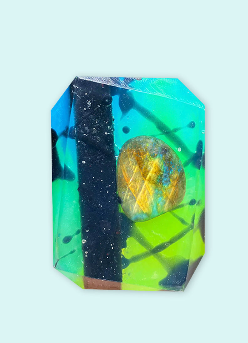 Evening Aurora - Crystal-Infused Soap Bar