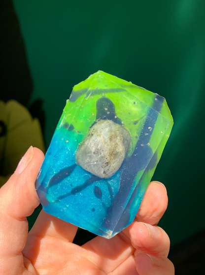 Evening Aurora - Crystal-Infused Soap Bar