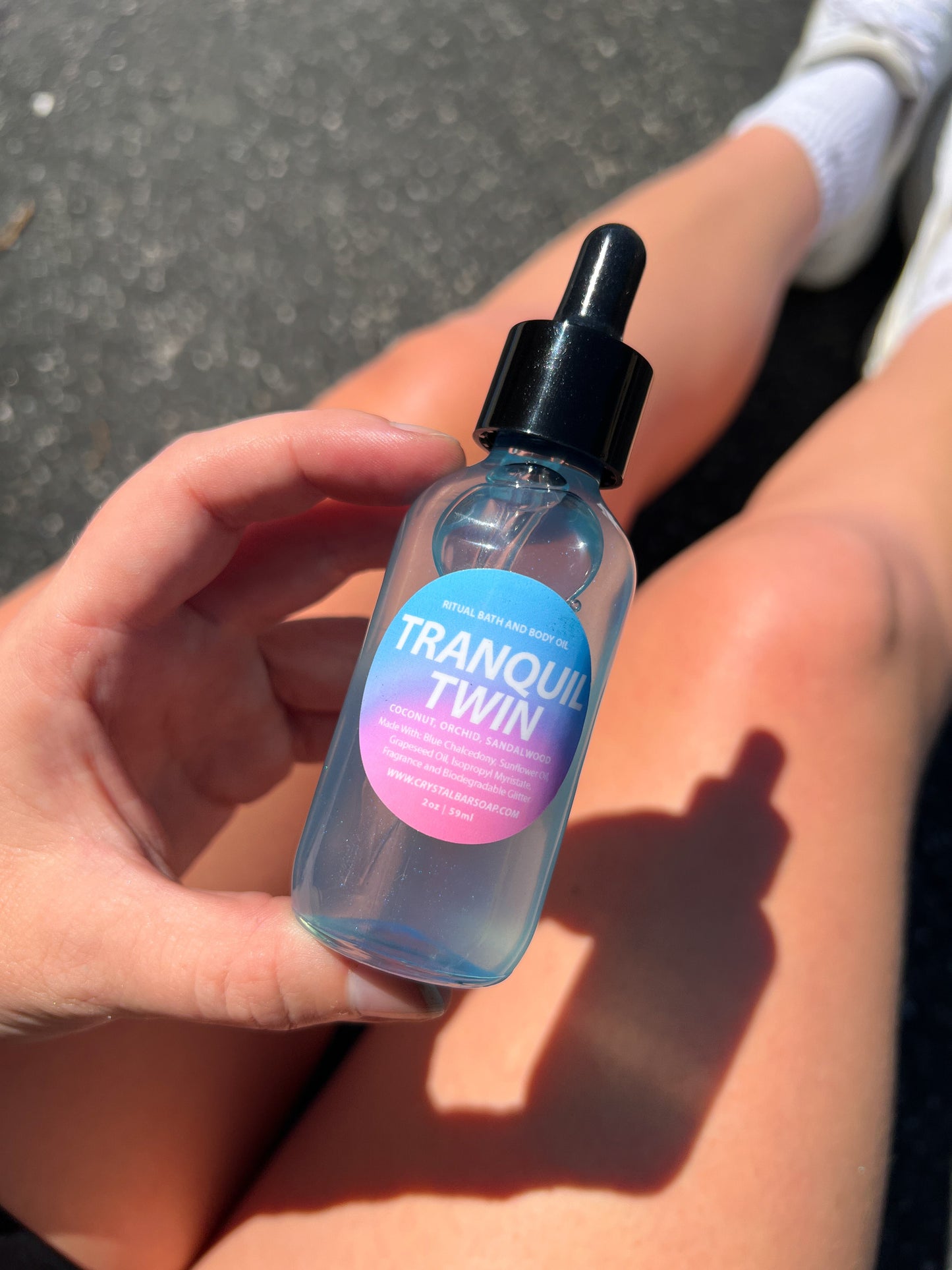 TRANQUIL TWIN (Gemini) - Crystal-Infused Bath Oil