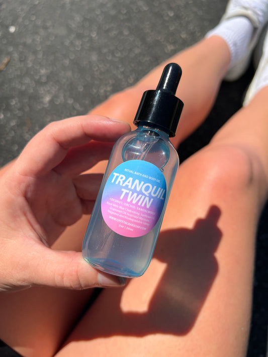 TRANQUIL TWIN (Gemini) - Crystal-Infused Bath Oil