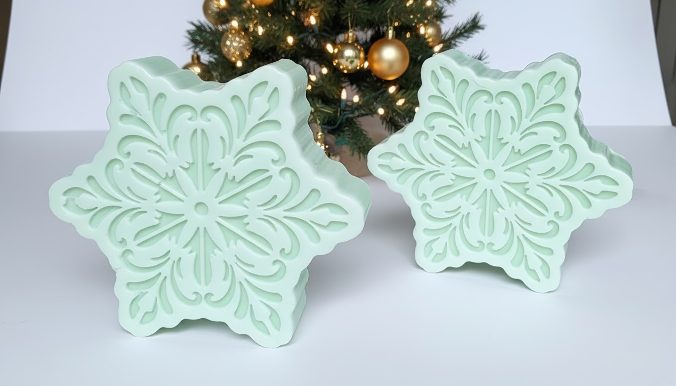 Elegant Snowflake - Artisan Soap Bar