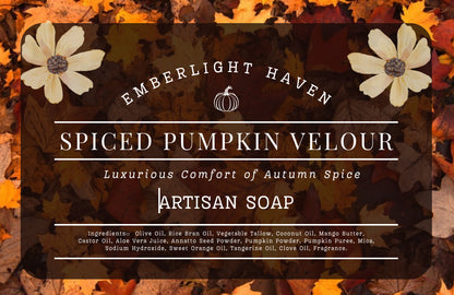 Spiced Pumpkin Velour - Artisan Soap Bar