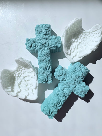 Floral Cross - Artisan Soap Bar