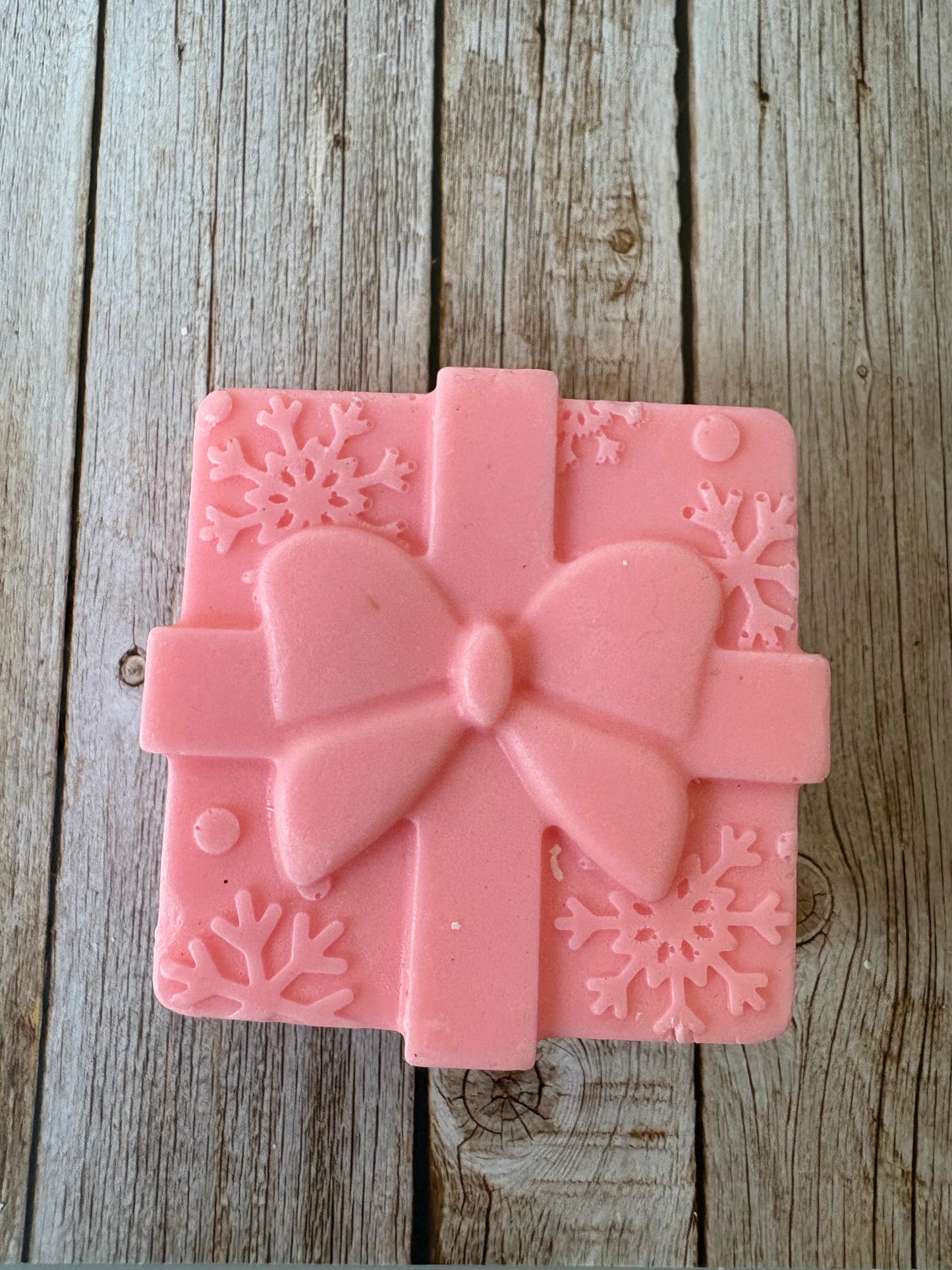 Holiday Gift - Artisan Soap Bar Snowflake Gift Soap