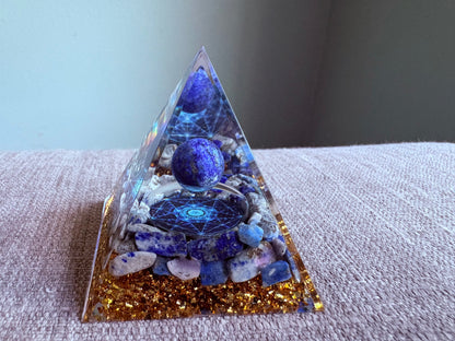 🔵Stellar Clarity - Orgone Pyramid