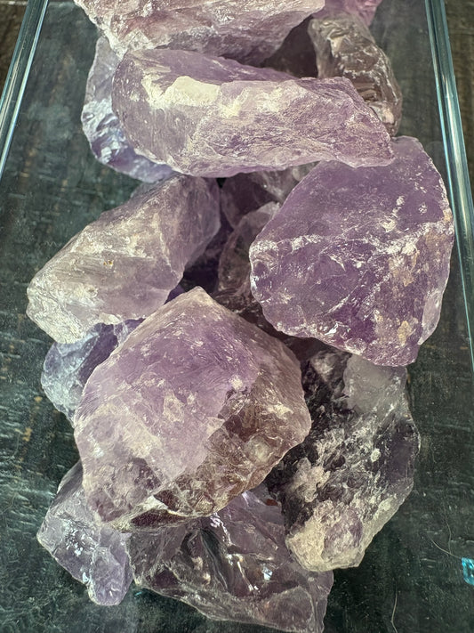 Rough Amethyst Crystals - 36 pcs, 1"-2"