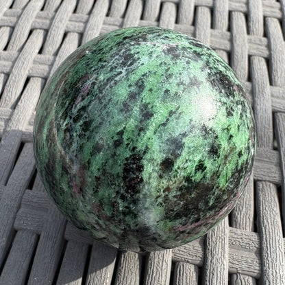 Ruby in Zoisite Sphere