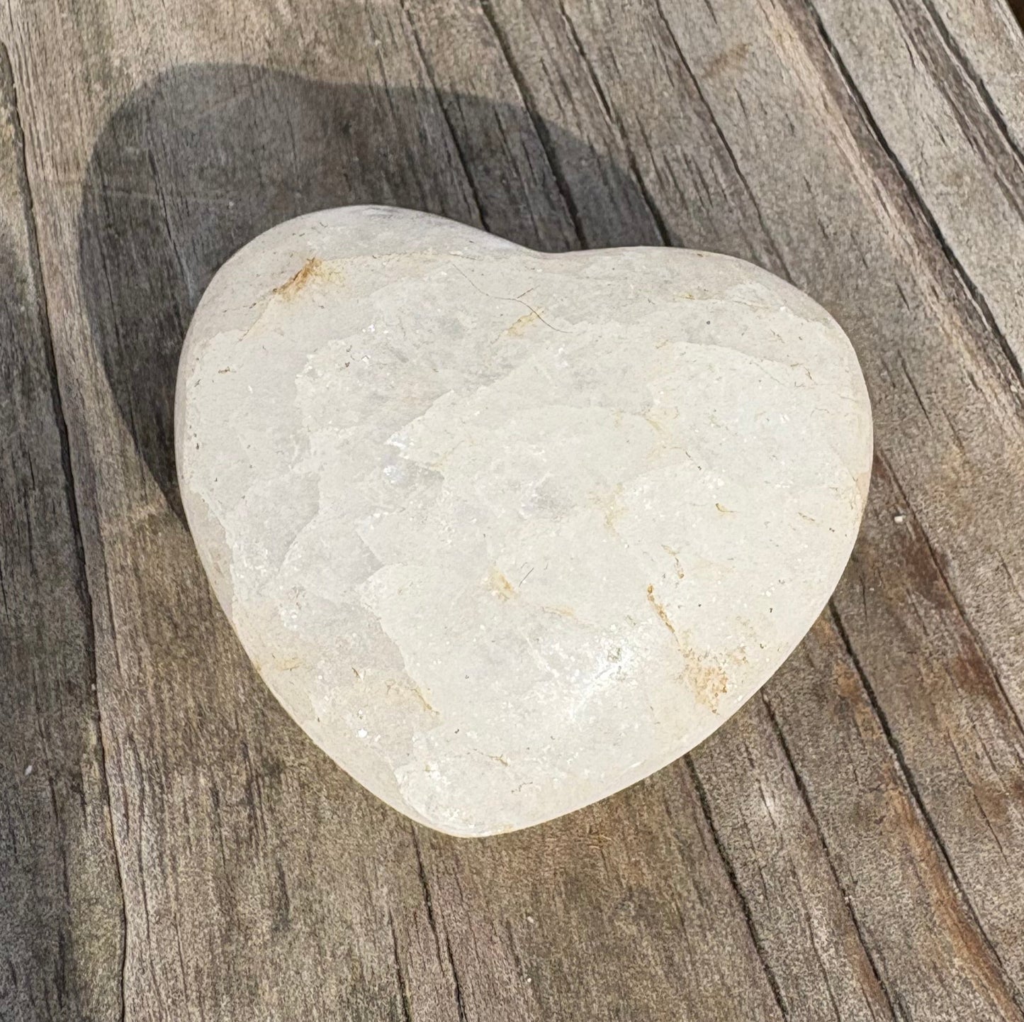 Snow Quartz Heart