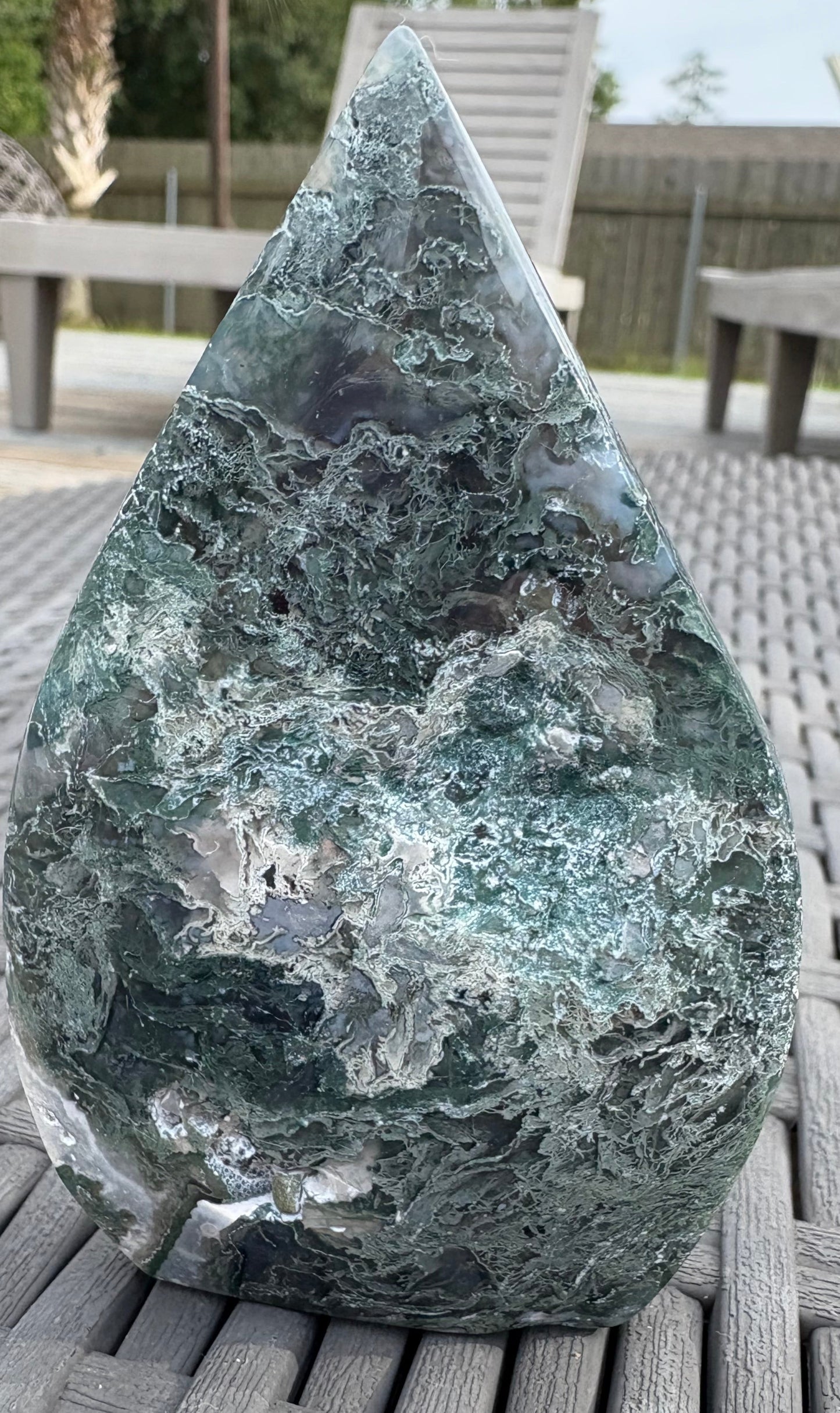 Moss Agate Flame