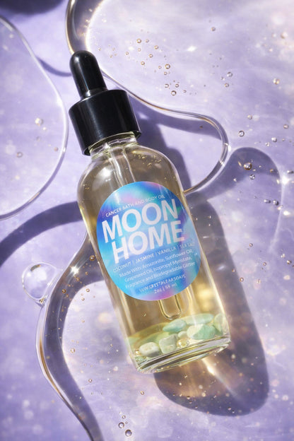 MOON HOME (Cancer) - Crystal-Infused Bath Oil